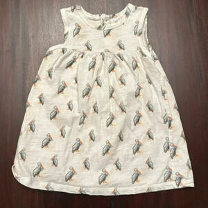 Velvet Fawn pelican print girls dress size 3T